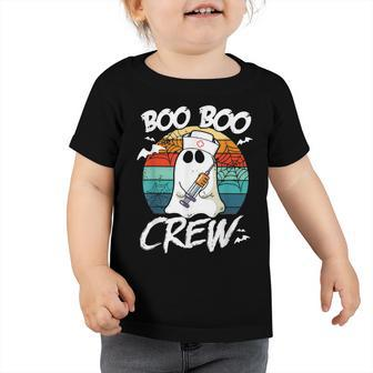 Boo Boo Crew Nurse Funny Ghost Women Halloween Nurse V2 Toddler Tshirt - Seseable