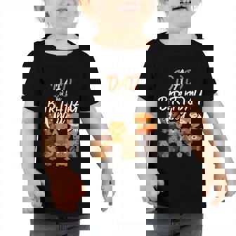 Dad Of The Birthday Boy Woodland Party Matching Family Graphic Design Printed Casual Daily Basic Toddler Tshirt - Thegiftio UK