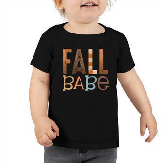 Fall Babe Present Kids Toddler Tshirt - Seseable