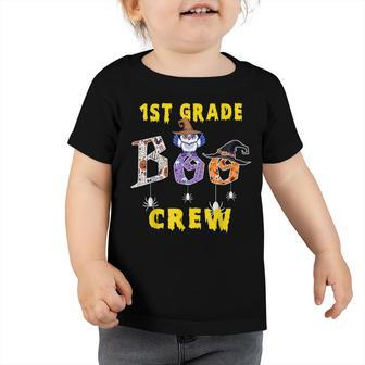 First Grade Boo Crew Teacher Student Halloween Costume Toddler Tshirt - Seseable
