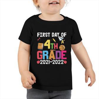 Funny First Day Of 4Th Grade Back To School Toddler Tshirt - Monsterry