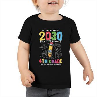 Future Class Of 2030 4Th Grade Back To School V2 Toddler Tshirt - Monsterry