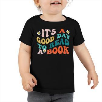 It’S A Good Day To Read A Book Sunflower Lovers Toddler Tshirt - Thegiftio UK