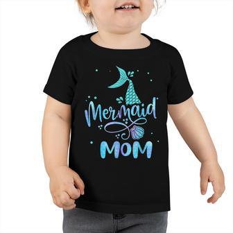 Mermaid Mom Funny Women Family Matching Party Squad Toddler Tshirt - Thegiftio UK