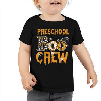 Preschool Teacher Boo Crew Halloween Preschool Teacher Toddler Tshirt - Seseable