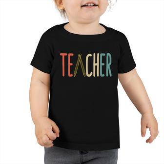 Retro Professor High School Educator Gift Vintage Teacher Funny Gift Toddler Tshirt - Monsterry AU