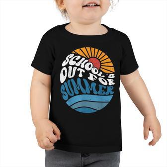 Schools Out For Summer Last Day Of School Kids Teachers Toddler Tshirt - Seseable