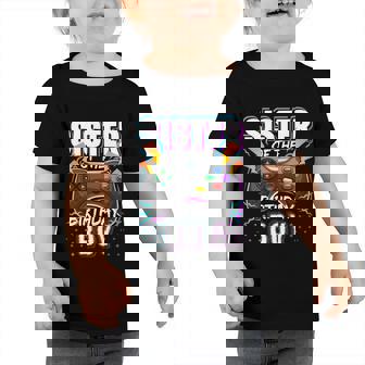 Sister Of The Birthday Boy Matching Video Game Birthday Cool Gift Graphic Design Printed Casual Daily Basic Toddler Tshirt - Thegiftio UK