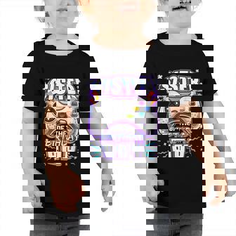 Sister Of The Birthday Boy Matching Video Gamer Party Graphic Design Printed Casual Daily Basic Toddler Tshirt - Thegiftio UK