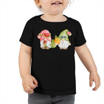 Summer Gnome For Kids With Watermelon & Pineapple - Kawaii Toddler Tshirt | Seseable UK