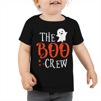 The Boo Crew - Scary Cute Ghost Halloween Toddler Tshirt - Seseable