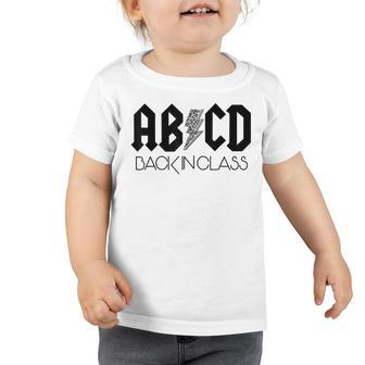 Abcd Back In Class Leopard Back To School Toddler Tshirt - Thegiftio UK