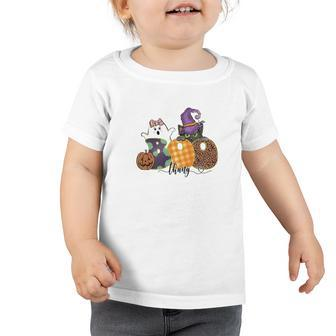 Boo Thang Boo Crew Cat Witch Funny Halloween Toddler Tshirt - Seseable