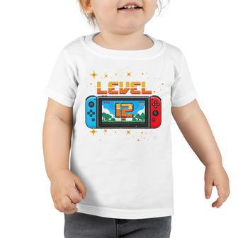 Kids 12 Year Old Level 12 Birthday Gifts Boy Video Games Gaming Toddler Tshirt - Thegiftio UK