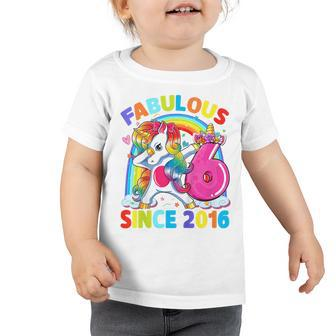 Kids 6 Year Old Gifts Girls Ns Dabbing Unicorn 6Th Birthday Toddler Tshirt - Thegiftio UK
