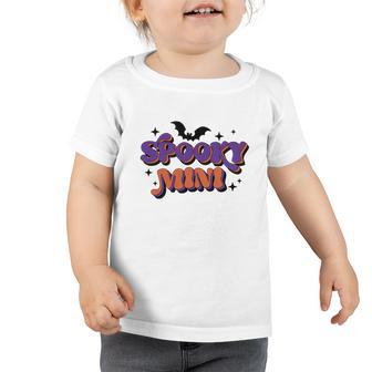 Spooky Mini Halloween Lovers Bat Toddler Tshirt - Seseable