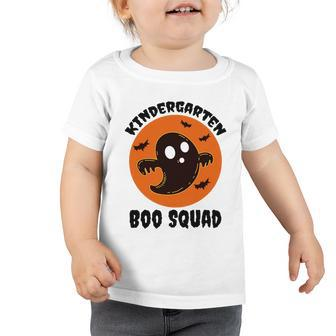 Kindergarten Boo Squad Halloween Teacher Student Gift Ideas Cute Gift Toddler Tshirt - Monsterry