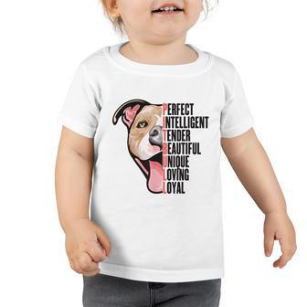 Pitbull Proud Pitbull Owners Top Kids Toddler Tshirt - Monsterry