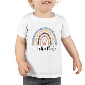 Rainbow School Life Funny Back To School Toddler Tshirt - Thegiftio