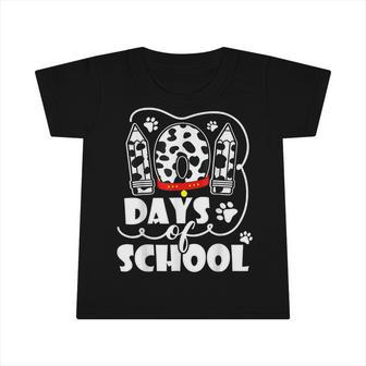 101 Days Of School Dalmatian Dog 100 Days Smarter Infant Tshirt - Thegiftio UK