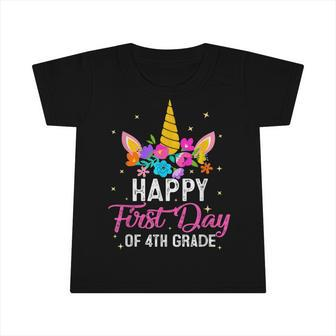 4Th Fourth Grade Unicorn First Day Of School Back To Infant Tshirt - Seseable
