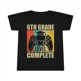 6Th Grade Level Complete Gamer S Boys Kids Graduation Infant Tshirt | Mazezy