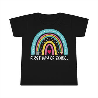 Back To School Funny Rainbow Happy First Day Of School Infant Tshirt - Thegiftio UK
