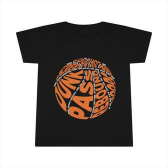 Basketball Gift For Boys Girls Word Cloud Infant Tshirt - Monsterry DE