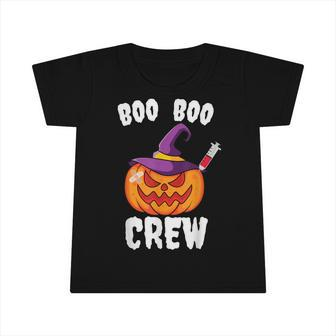 Boo Boo Crew Nurse Pumpkin Funny Halloween Ghost Costume Infant Tshirt - Seseable