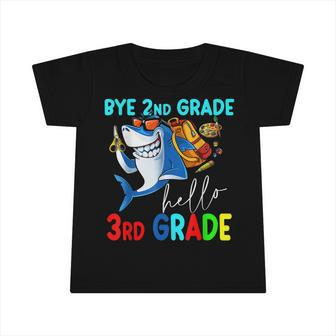 Bye 2Nd Grade Hello 3Rd Grade Back To School Kids Infant Tshirt - Seseable