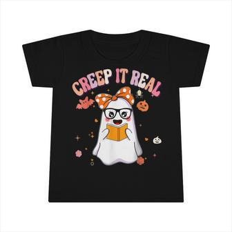 Creep It Real Ghost Kids Boys Girls Halloween Costume Infant Tshirt - Thegiftio UK
