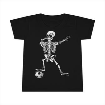 Dabbing Skeleton Soccer Halloween Boys Kids Men Gifts Party Infant Tshirt - Thegiftio UK