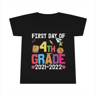 Funny First Day Of 4Th Grade Back To School Infant Tshirt - Monsterry UK