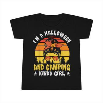 Girl Camping Queen Of Halloween Custome Essential Infant Tshirt - Thegiftio UK