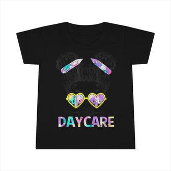 Hello Daycare Tie Dye Messy Bun Kids Back To School Infant Tshirt - Monsterry CA