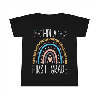 Hello Hola First Grade Spanish Teacher Kids Back To School Infant Tshirt - Seseable