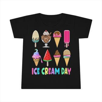 Ice Cream Day Toddler Ice Cream Party Women Men Kids Infant Tshirt - Seseable