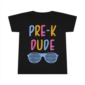 Kids Pre-K Dude Back To School For First Day Of Preschool Kids Infant Tshirt - Seseable