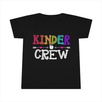Kinder Crew Funny Kindergarten Teacher 1St Day Of School Graphic Design Printed Casual Daily Basic Infant Tshirt