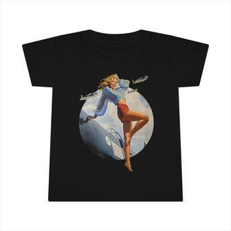 Pin Up Girl Blonde Air Force In Ww2 40S Infant Tshirt - Monsterry