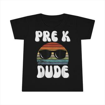 Pre- K Dude Sunglasses Vintage Sunset Retro Back To School Infant Tshirt - Thegiftio UK
