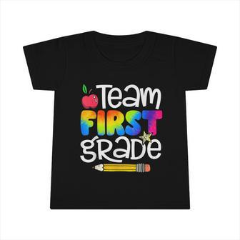 Team First Grade Tie Dye Back To School Infant Tshirt - Monsterry