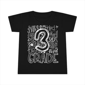 Team Kids Teacher Back To School 3Rd Third Grade Typography Infant Tshirt - Seseable