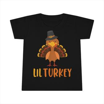 Thanksgiving Kids Cute Lil Turkey Toddler Boys Thanksgiving Infant Tshirt - Thegiftio UK