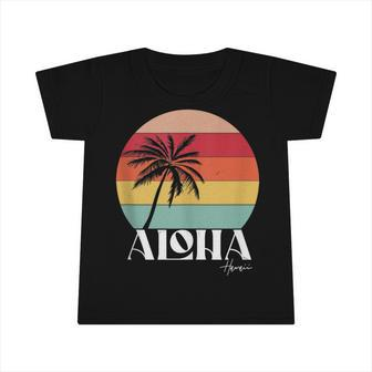 Vintage Retro Aloha Hawaii Tropical Summer Vacation Gifts  Infant Tshirt