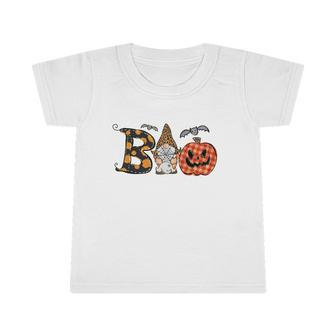 Boo Creww Gnomes Leopard Funny Halloween Infant Tshirt - Seseable