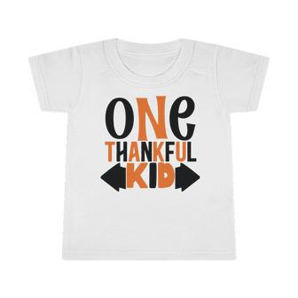 One Thankful Kid Fall Yall Season Infant Tshirt - Seseable