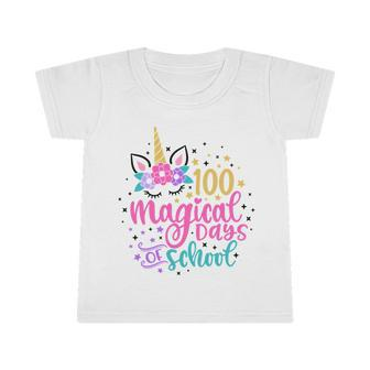 100 Magical Days Of School Cute Unicorn Back To School Infant Tshirt - Thegiftio UK