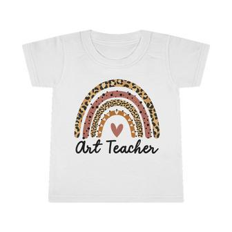 Art Teacher Rainbow Leopard Funny Teacher Gift School Infant Tshirt - Monsterry AU