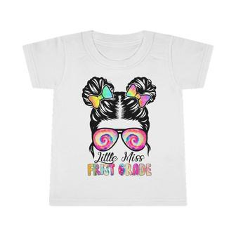 Little Miss First Grade Girls Back To School Funny Infant Tshirt - Monsterry DE